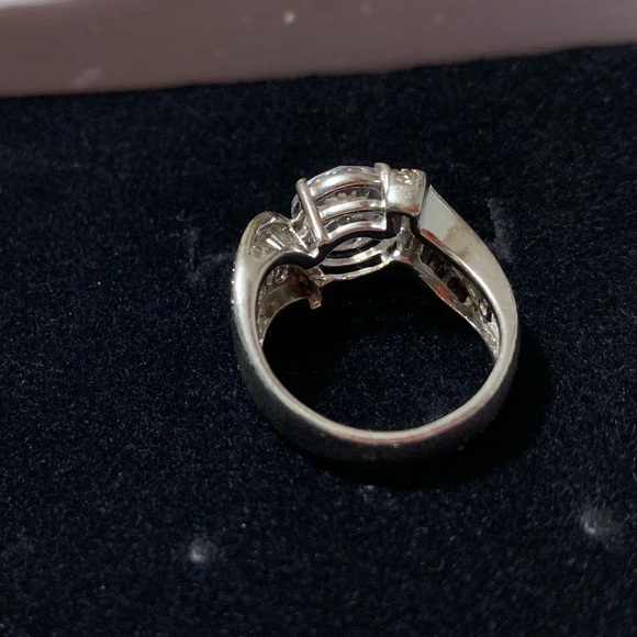 Sterling Silver Vintage PAJ CZ 925 Luxury Wedding Engagement Ring sz 7 - Picture 9 of 14